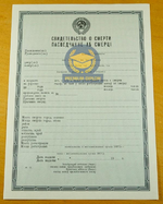 Свидетельство о смерти СССР